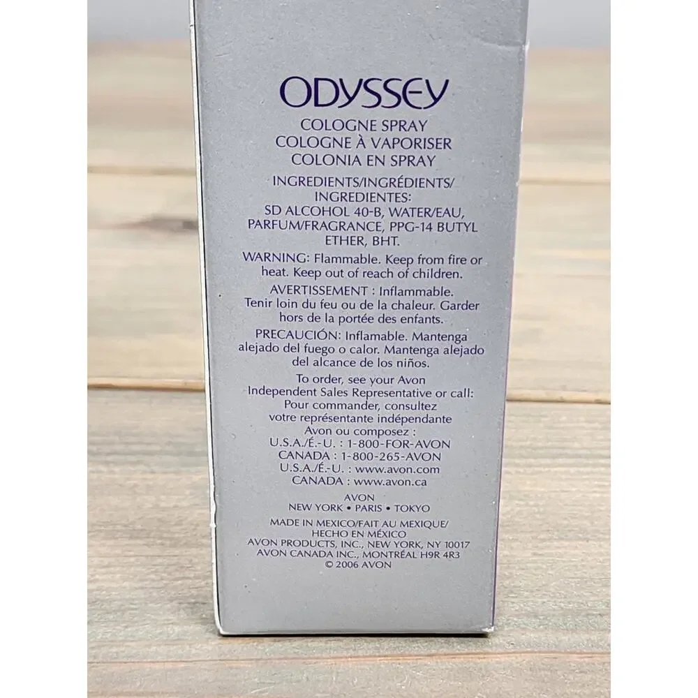 Avon Odyssey 1.7oz Women's Cologne spray new old stock 2006